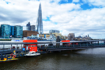 Image showing London citiscape with the Shard