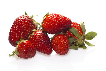 Image showing Strawberries isolated over white