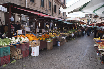 Image showing ballaro market in palermo