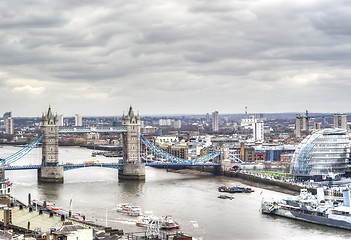 Image showing beautiful view of the tower bridge of London