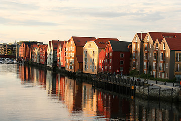Image showing Houses at harbour