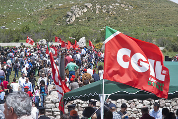 Image showing Portella della ginestra 1 May day 2013