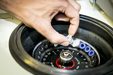 Image showing Centrifuge equipped by chemical laboratory