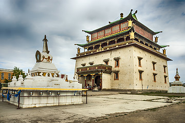 Image showing Gandan monastery in Ulan Bator