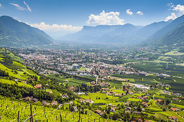 Image showing View to Merano South Tirol