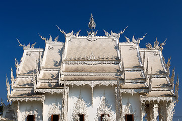 Image showing White temple in Chiang Mai