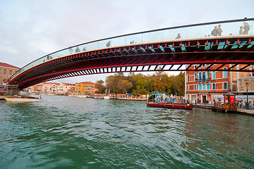 Image showing Venice Calatrava bridge della costituzione