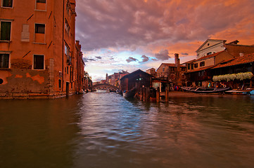 Image showing Venice Italy San Trovaso squero view