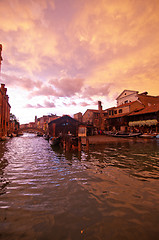 Image showing Venice Italy San Trovaso squero view