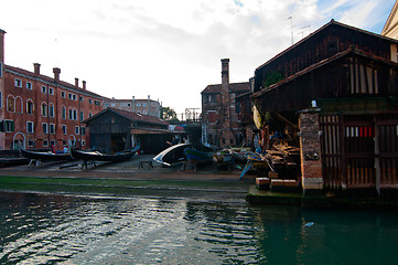 Image showing Venice Italy San Trovaso squero view