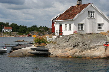 Image showing House at sea