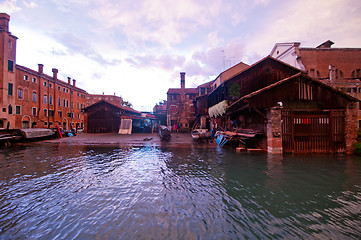 Image showing Venice Italy San Trovaso squero view