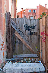 Image showing Venice Italy old door