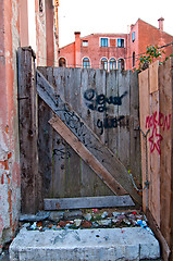 Image showing Venice Italy old door