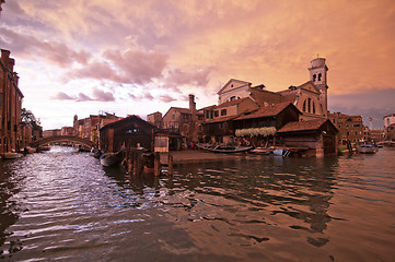 Image showing Venice Italy San Trovaso squero view