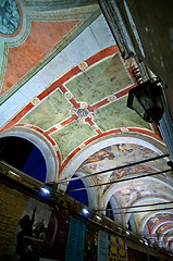 Image showing Venice Italy Rialto arch ceiling fresco