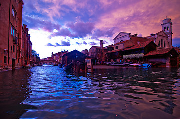 Image showing Venice Italy San Trovaso squero view