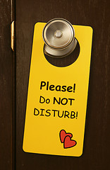 Image showing do not disturb