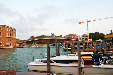 Image showing Venice Calatrava bridge della costituzione