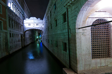 Image showing Venice Italy sight bridge