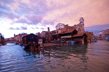 Image showing Venice Italy San Trovaso squero view