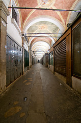 Image showing Venice Italy Rialto arch ceiling fresco