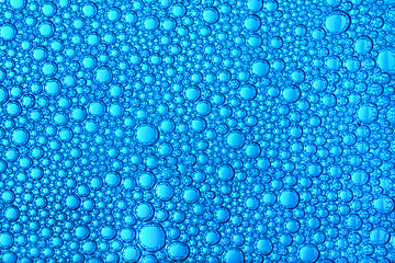 Image showing blue bubble background