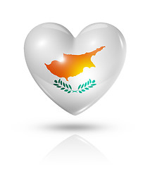 Image showing Love Cyprus, heart flag icon