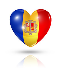 Image showing Love Andorra, heart flag icon