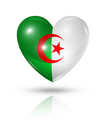 Image showing Love Algeria, heart flag icon