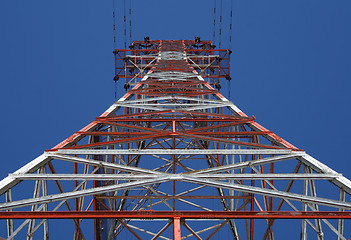Image showing Red power tower
