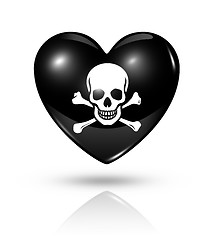 Image showing Love pirate, heart icon