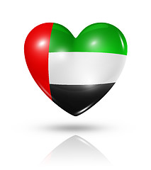 Image showing Love United Arab Emirates, heart flag icon