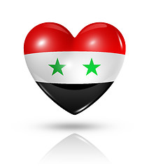 Image showing Love Syria, heart flag icon