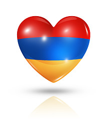 Image showing Love Armenia, heart flag icon