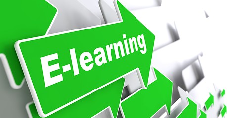 Image showing E-Learning. Educational Background.