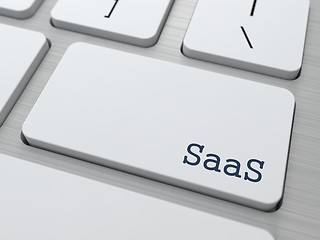 Image showing SAAS.  Information Technology Concept.