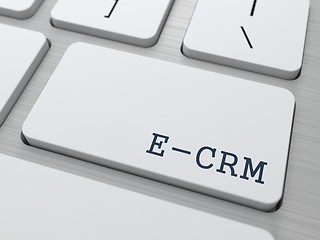 Image showing E-CRM. Information Technology Concept.
