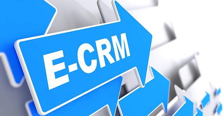 Image showing E-CRM. Information Technology Concept.