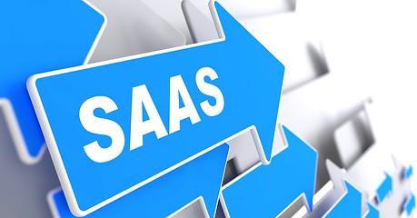 Image showing SAAS.  Information Technology Concept.