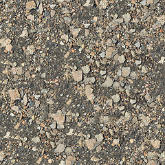 Image showing Seamless Texture of Stony Soil.