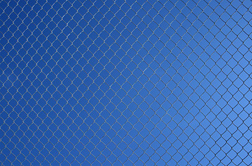 Image showing Chain link fence against sky