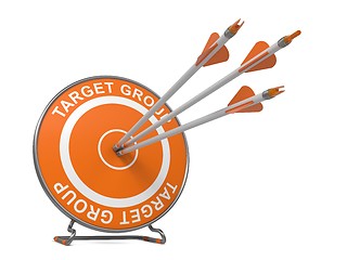 Image showing Target Group. Business Background.