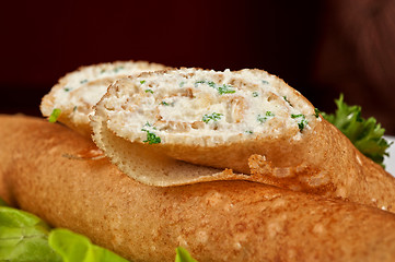 Image showing Pancake feta cheese