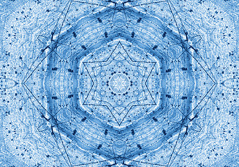 Image showing Blue background with abstract pattern