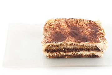 Image showing tiramisu desseret isolated on white