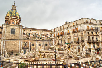 Image showing Pretoria fountain in Palermo