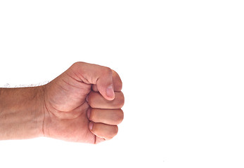 Image showing Hand with clenched a fist