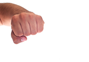 Image showing Hand with clenched a fist