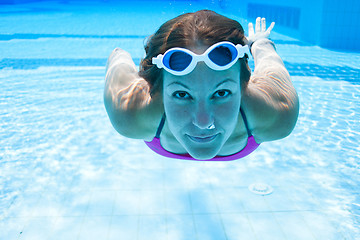 Image showing Underwater in pool